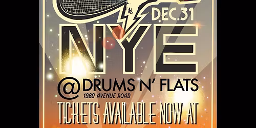 The Best New Year's Eve Party EVER! Big Racket Live at Drums N Flats