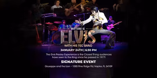 Matt Stone as Elvis with his TEC Band