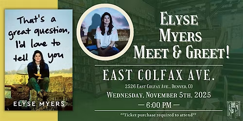 Elyse Myers Live at Tattered Cover Colfax