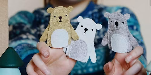 Artful Puppet making "pretend theatre"