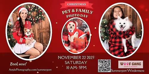 Christmas Pet and Family Photo Event