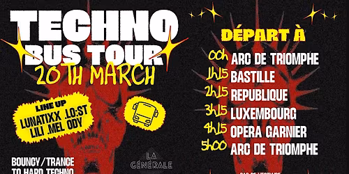TECHNO BUS TOUR \u2013 Paris Night Ride