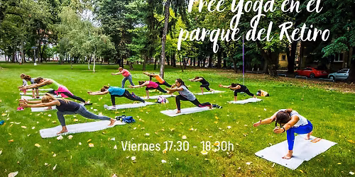 Yoga en parque del Retiro