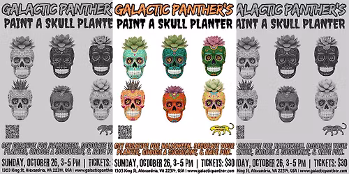Galactic Panther's Paint a Skull Planter