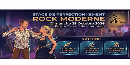 STAGE DE PERFECTIONNEMENT ROCK MODERNE, Dimanche 25 Octobre 2026 de 17h \u00e0 20h30 avec Sam Rock