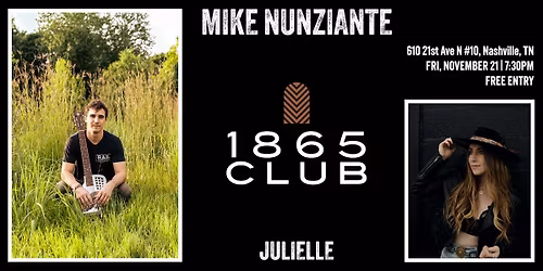 Mike Nunziante & Julielle | Live at 1865 Club
