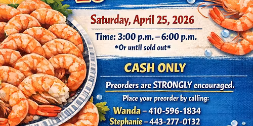 Reese Auxiliary Steamed Shrimp Drive Thru