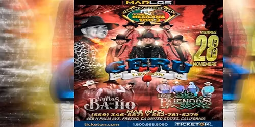 GERU Y SU LEGION 7, LOS DEL PALENQUE & MAS