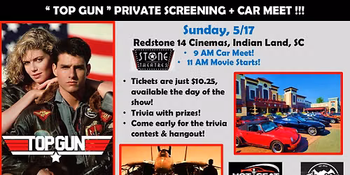 \u201cTop Gun\u201d Private Screening and Car Meet