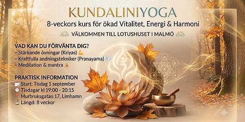 KUNDALINIYOGA - 8 ggr