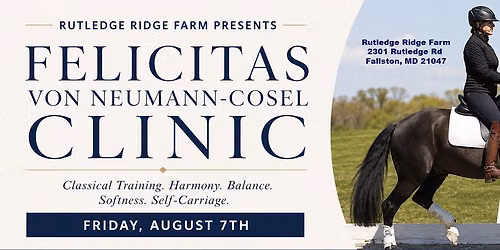 Felicitas von Neumann-Cosel Clinic \u2013 Friday, August 7th
