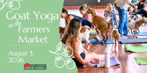 Goat Yoga at the Farmers Market