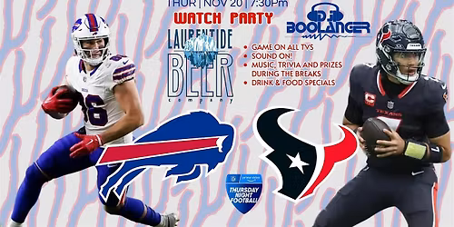 Buffalo Bills vs. Houston Texans Watch Party