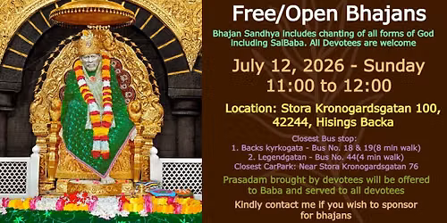 Sai Baba Bhajans in Goteborg