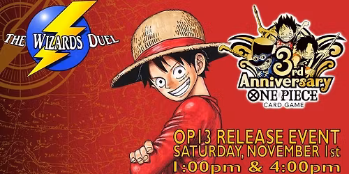 ONE PIECE CARD GAME 3rd Anniversary OP13 Release Event