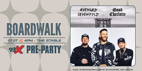 93X Pre-Party: Avenged Sevenfold & Good Charlotte