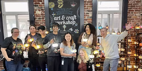 San Jose Mosaic Lamp Workshop | Create Your Own Colorful Lamp