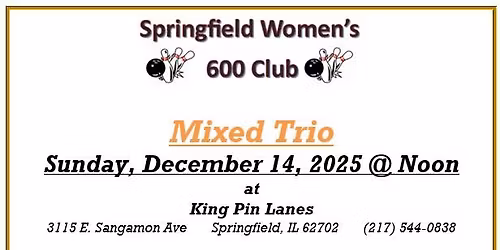 Springfield Women's 600 Club Mixed Trio