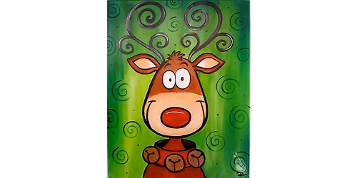 Crazy Reindeer - Paint and Sip in New Braunfels | Classpop!\u2122