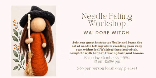 Needle Felting Workshop