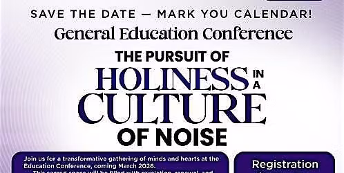 The Pursuit of Holiness in a Culture of Noise