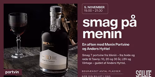 Smag p\u00e5 Menin: En aften med Menin Portvine og Anders Hyttel