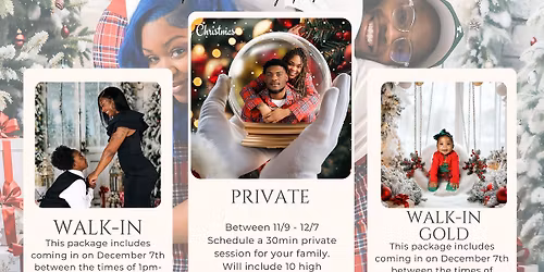 Christmas Photos - Walk in!