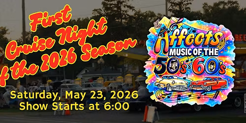 Cruise Night at Miller's Dog n Suds featuring Tony and the Affects