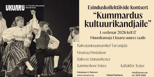 Esinduskollektiivide kontsert ''Kummardus kultuurikandjaile''