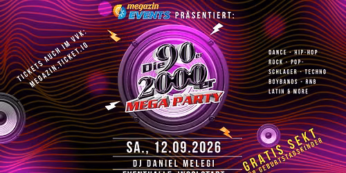 Erste 90er\/2000er Megaparty nach der Sommerpause in der eventhalle