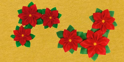 DIY Felt Poinsettias Workshop