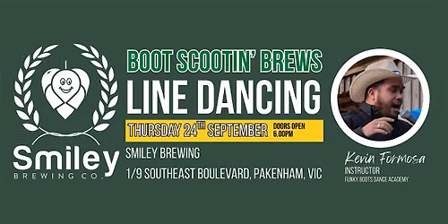 Line Dancing @ Smiley Brewing - Boot Scootin' Brews - September 2026