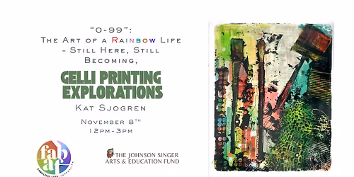 Gelli Printing Explorations "0-99" Workshop