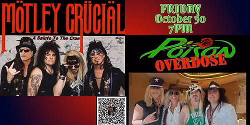 Hair Metal with MOTLEY CRUCIAL & POISON OVERDOSE at Aztec Shawnee Theater