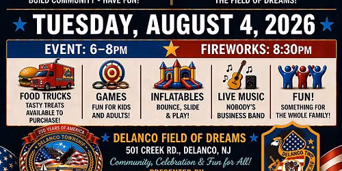 Delanco National Night Out & Centennial Fireworks Display