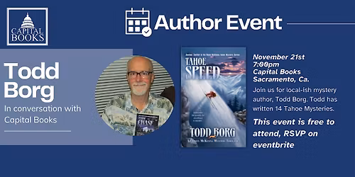 Todd Borg - Owen McKenna Mystery\/Thriller Signing