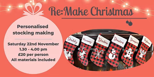 Sew and personalise a Christmas stocking