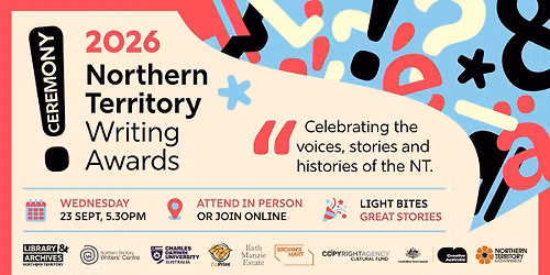 2026 NT Writing Awards - Mparntwe\/Alice Springs