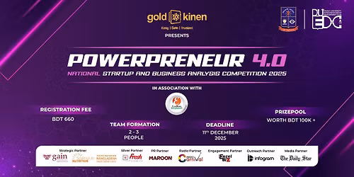 Gold Kinen Presents Powerpreneur 4.0: A National Startup and Business Analysis Competition