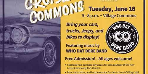 Cruise The Commons Featuring The Who Dat Dere Band