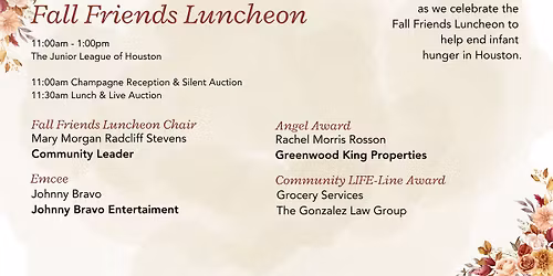 Fall Friends Luncheon