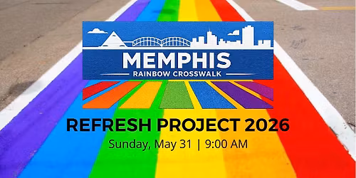 Memphis Rainbow Crosswalk Refresh 2026