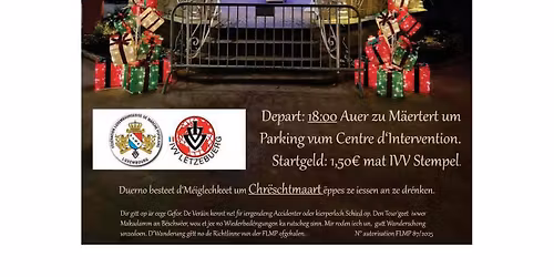 MERTERT FLMP IVV Geféiert Adventswanderung op de Chrëschtmaart