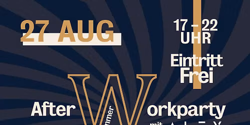 SUMMER AFTERWORKPARTY | 27.08.2026 - B\u00f6rse Coswig