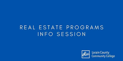LCCC Real Estate Programs Info Session