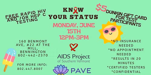 Free HIV and Hep C Testing