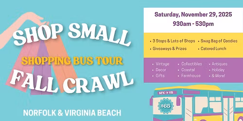 'Shop Small' Fall Crawl Shopping Bus - Sat Nov 29, 2025