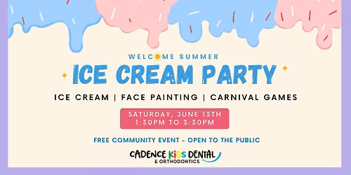 Free Ice Cream Party at Cadence Kids Dental - Open to the Public - Free Family Fun — 805 E. Lake Mead Pkwy, Ste 100, Henderson, NV, United States, Nevada 89015