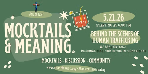 Mocktails & Meaning\u2122: Behind the Scenes of Human Trafficking