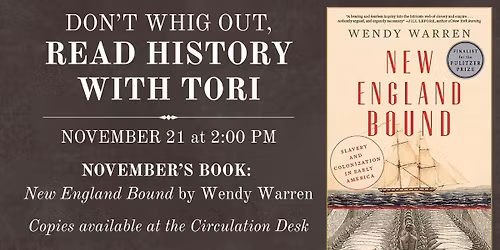 Read History with Tori: "New England Boundt"